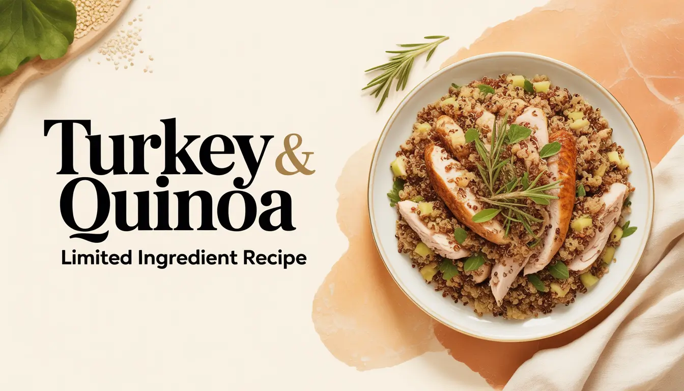 Turkey and quinoa limited ingredient dog food